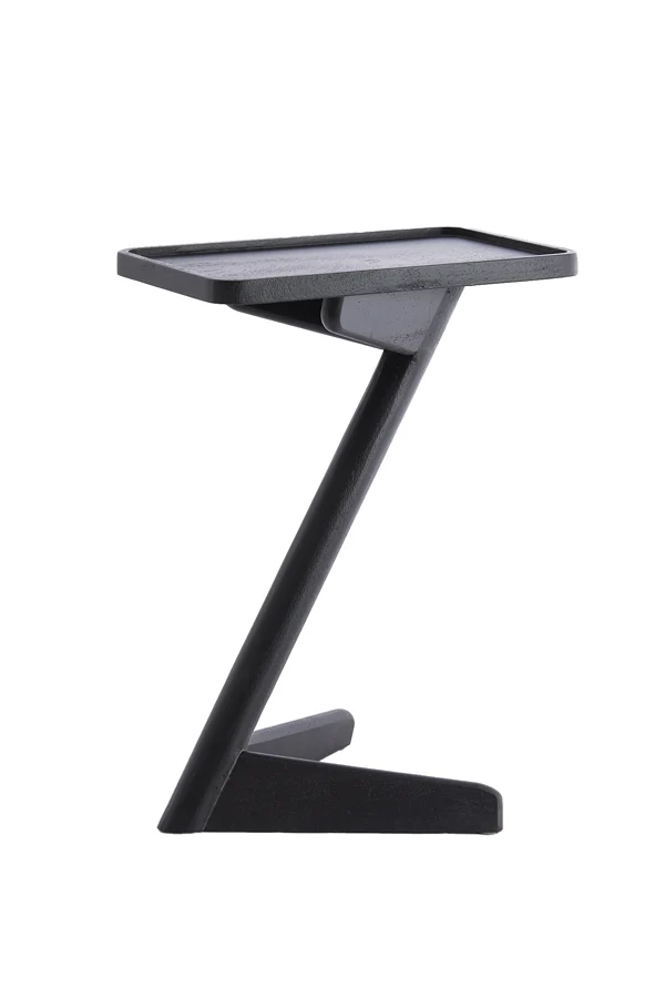 Side table 45x42x63 cm QIANO mango wood matt black