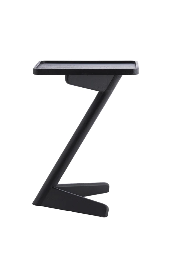 Side table 45x42x63 cm QIANO mango wood matt black
