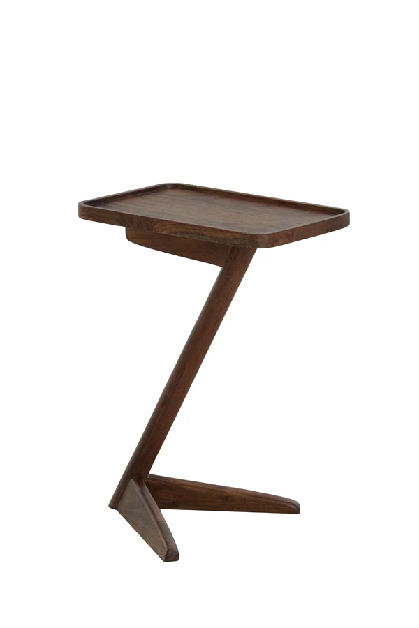 Side table 45x42x63 cm QIANO acacia wood brown