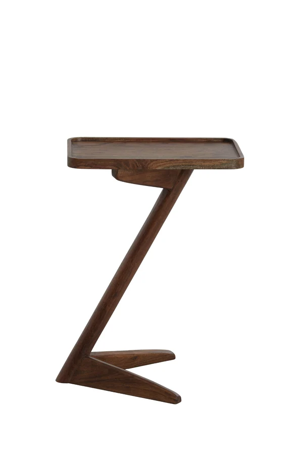 Side table 45x42x63 cm QIANO acacia wood brown