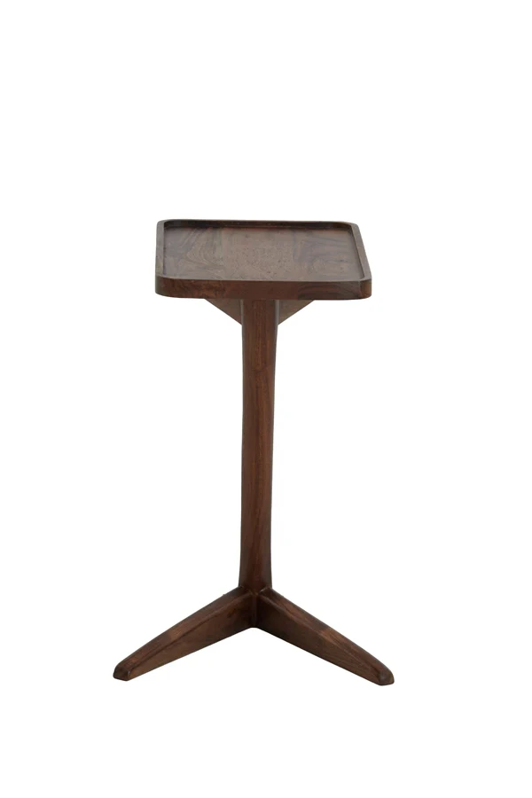 Side table 45x42x63 cm QIANO acacia wood brown
