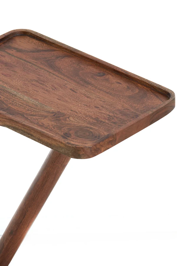 Side table 45x42x63 cm QIANO acacia wood brown