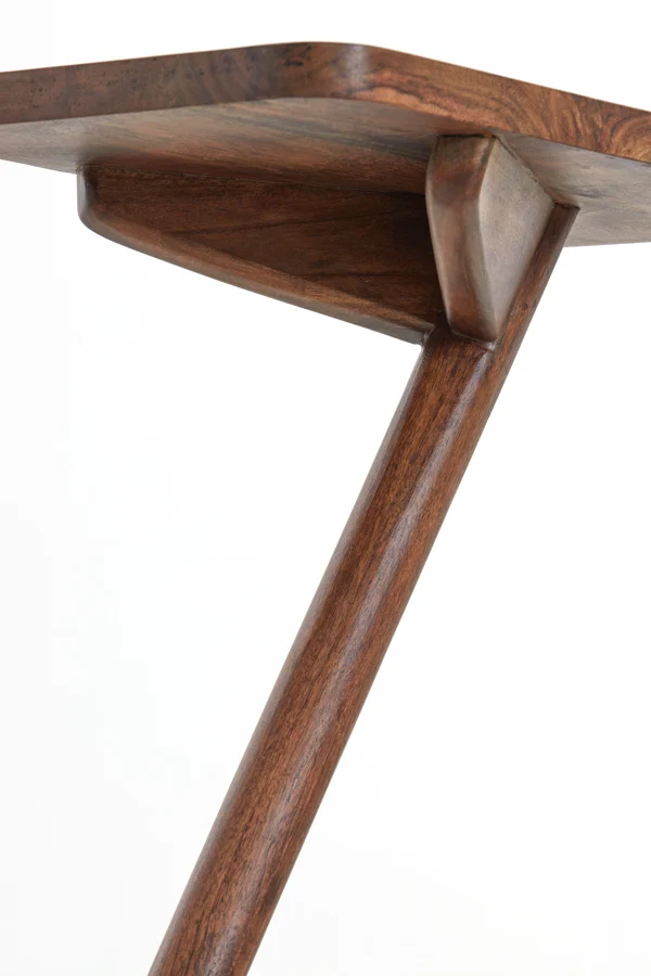 Side table 45x42x63 cm QIANO acacia wood brown