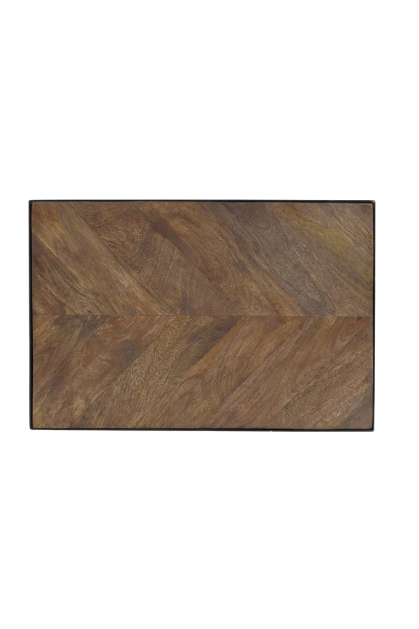 Side table 45x30x62 cm CHISA mango wood brown-black