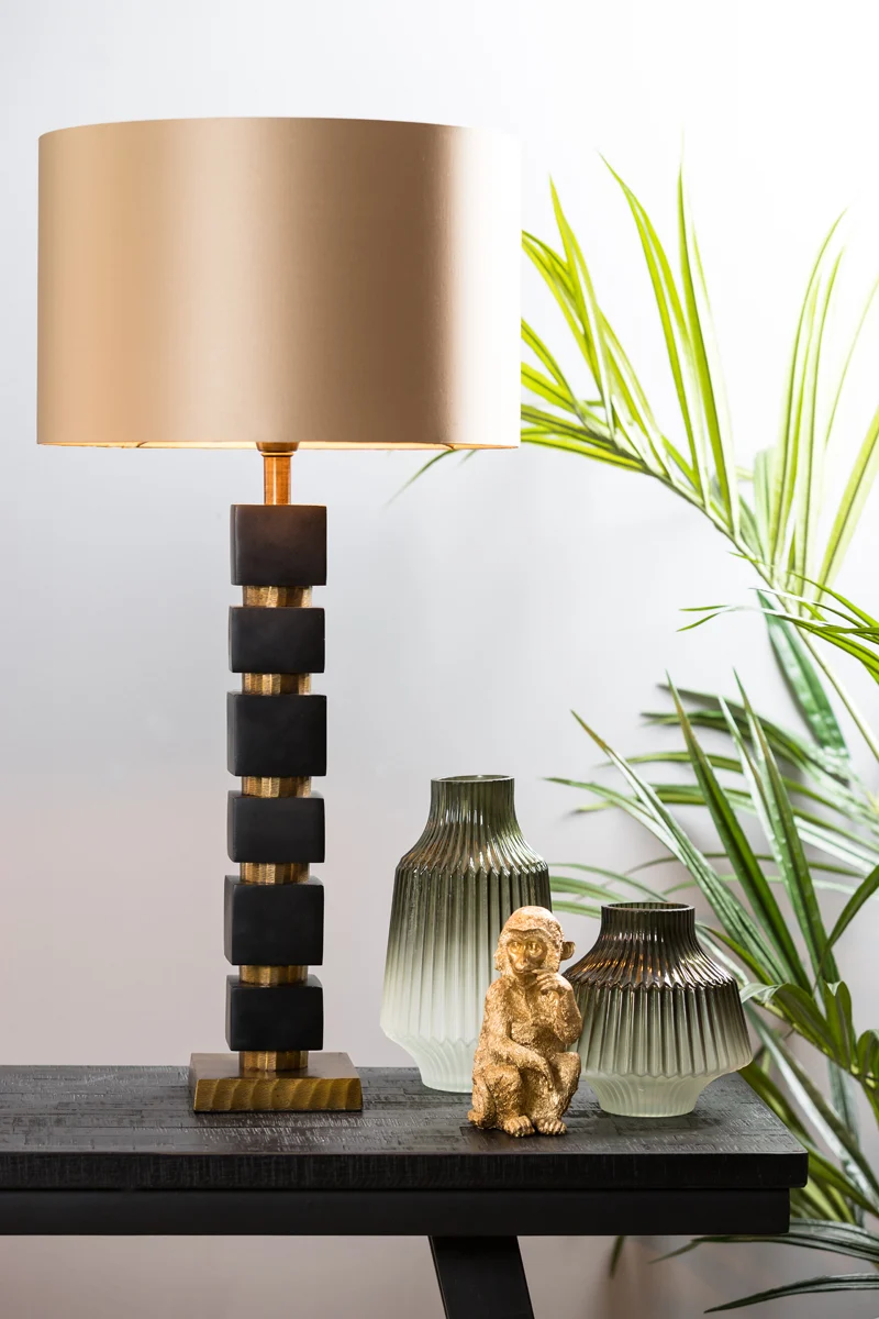 Shade cylinder 40-40-25 cm MONACO gold