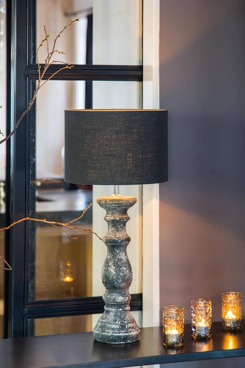 Shade cylinder 30-30-21 cm LIVIGNO anthracite