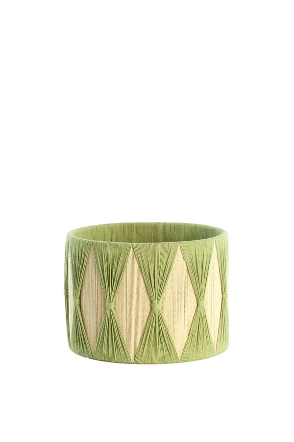 Shade cylinder 25-25-18 cm HANNAH green+mint green