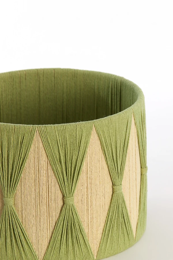 Shade cylinder 25-25-18 cm HANNAH green+mint green