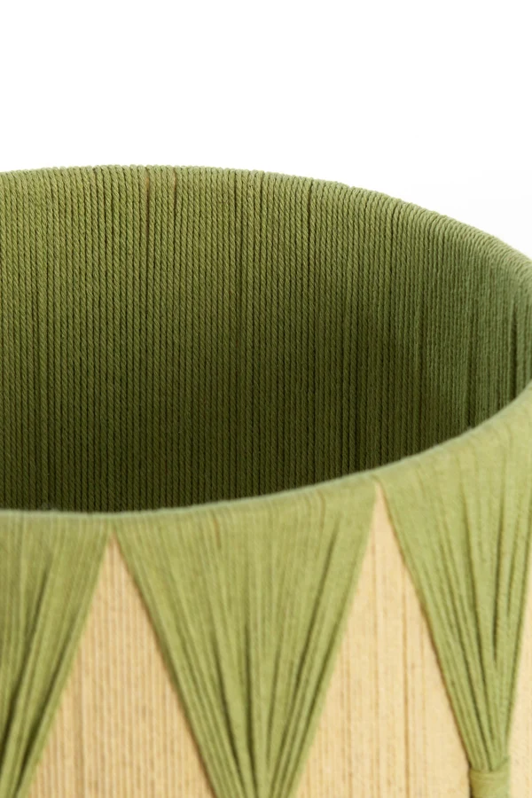 Shade cylinder 25-25-18 cm HANNAH green+mint green