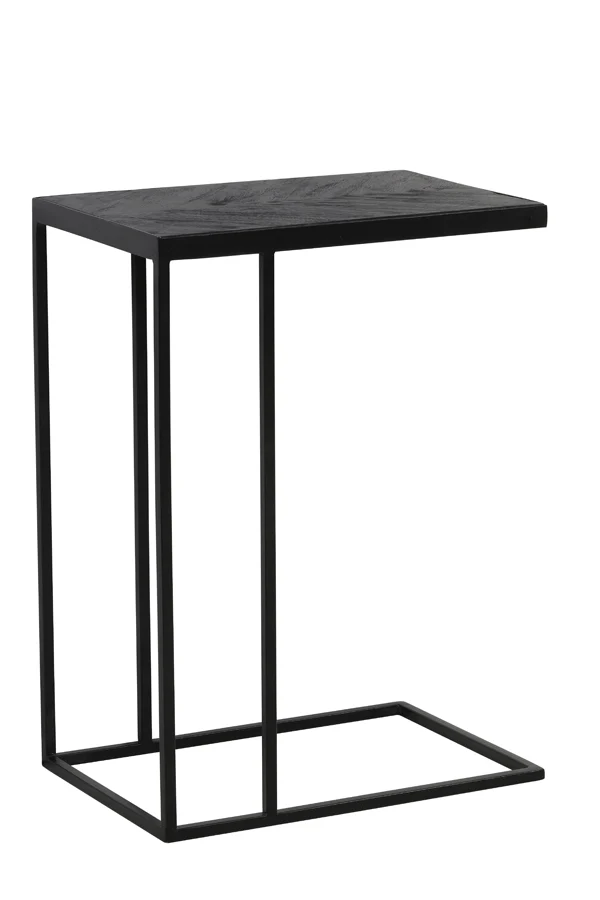 Side table 45x30x62 cm CHISA mango wood black-black