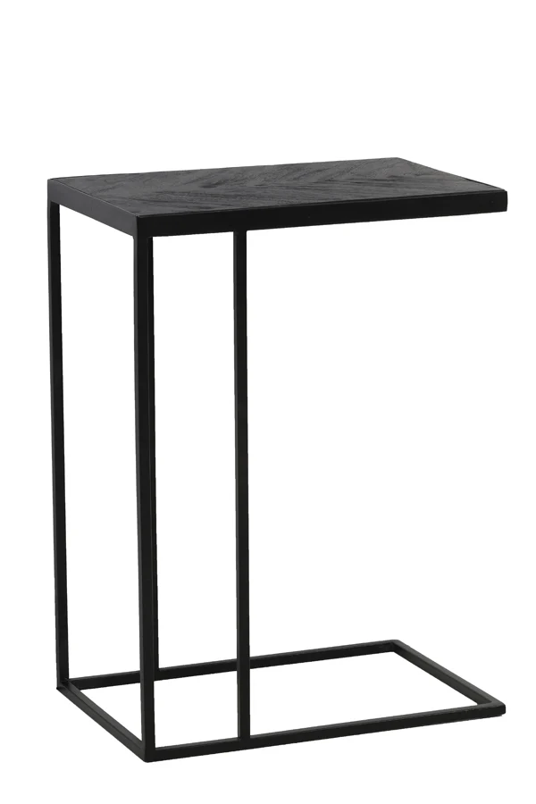 Side table 45x30x62 cm CHISA mango wood black-black