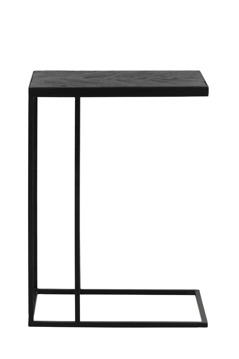 Side table 45x30x62 cm CHISA mango wood black-black