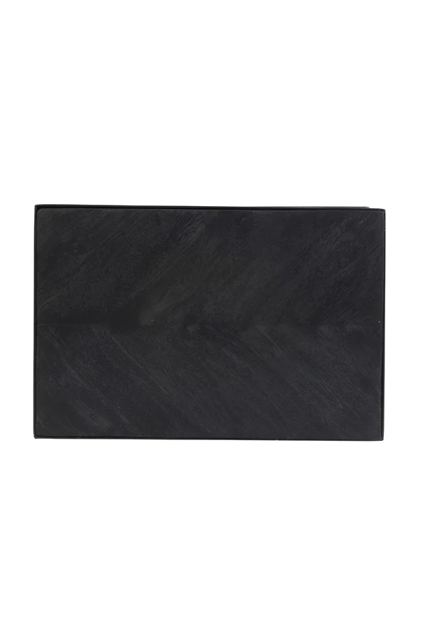 Side table 45x30x62 cm CHISA mango wood black-black