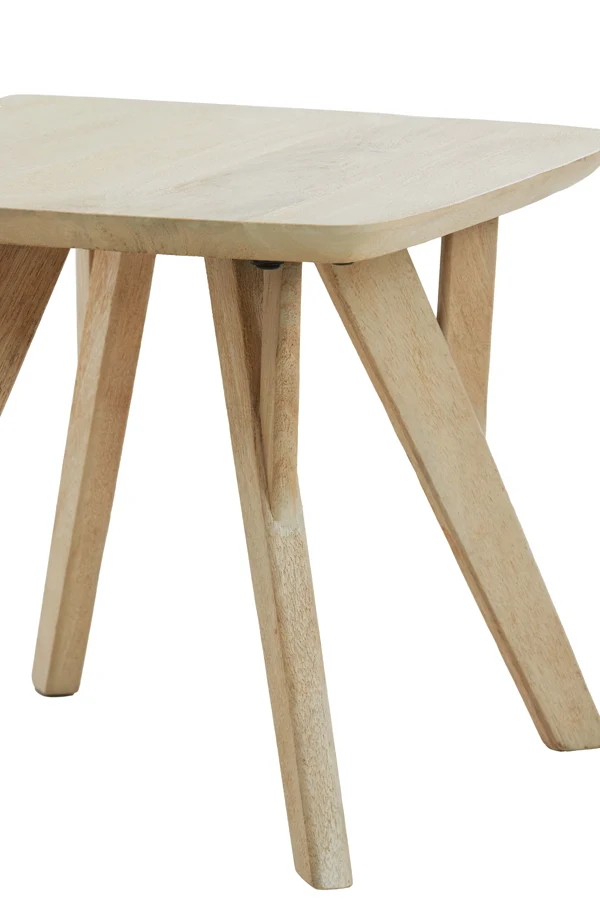 Side table 44x44x36 cm QUENZA mango wood natural