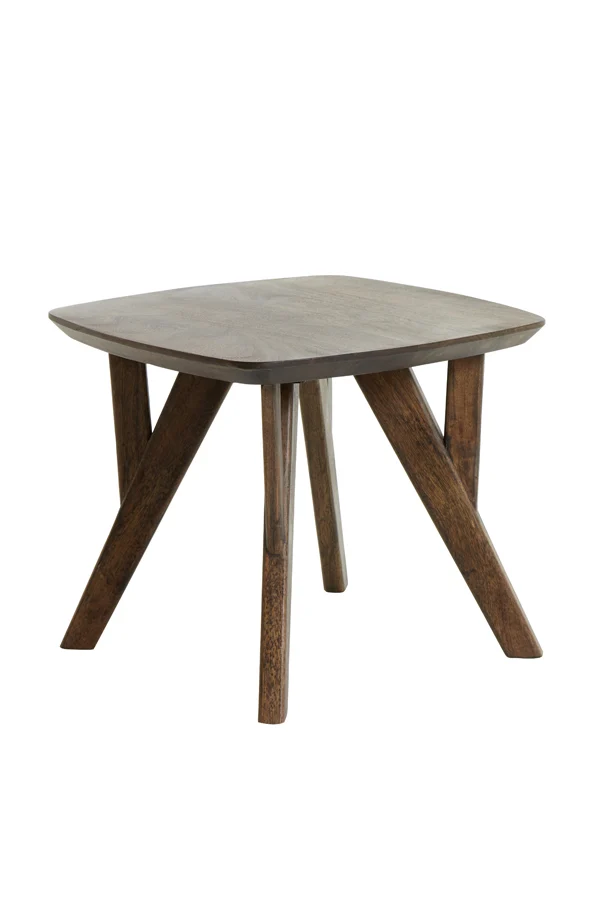 Side table 44x44x36 cm QUENZA acacia wood brown