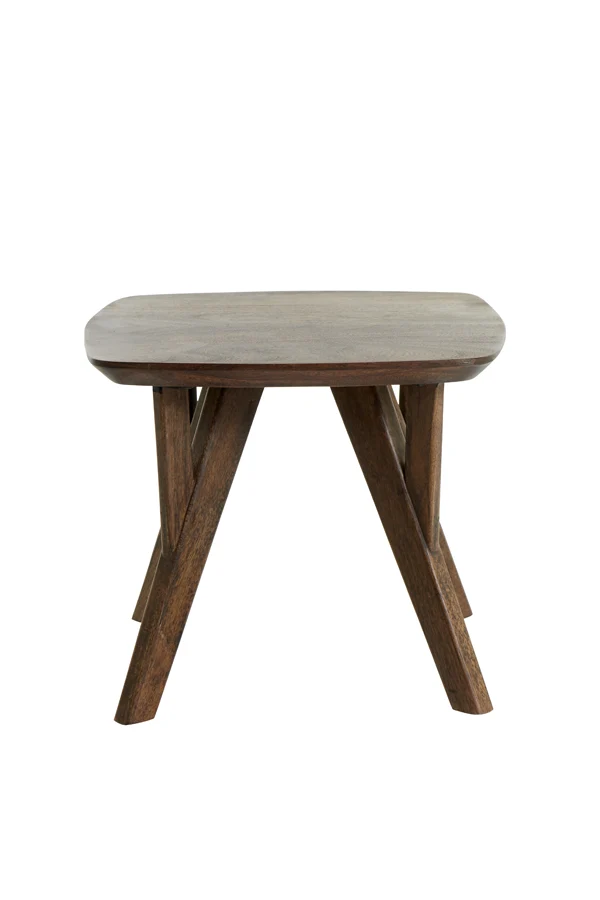 Side table 44x44x36 cm QUENZA acacia wood brown