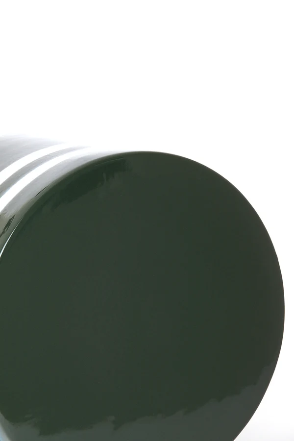 Side table 42x34 cm MOOCA ceramics dark green-white