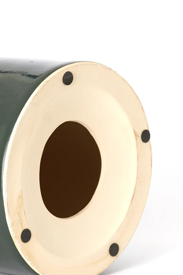 Side table 42x34 cm MOOCA ceramics dark green-white