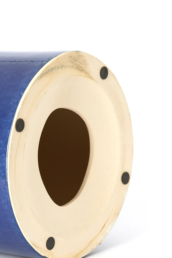 Side table 42x34 cm MOOCA ceramics dark blue-white