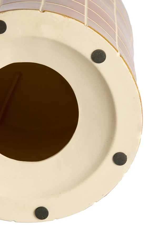 Side table 42x34 cm MAUCHO ceramics cognac+cream