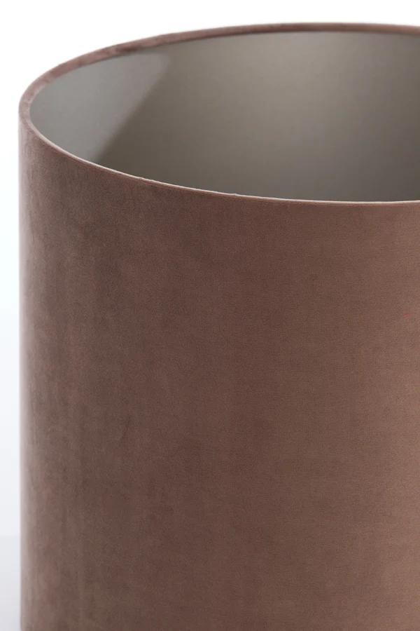 Shade cylinder 35-35-30 cm VELOURS chocolate brown