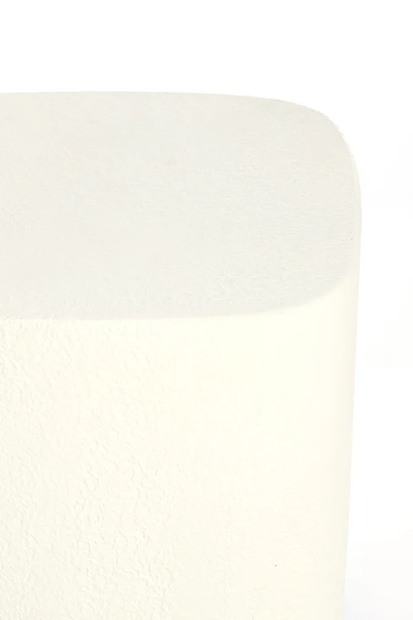Side table 37x34x45 cm SEDDON cream+wood brown