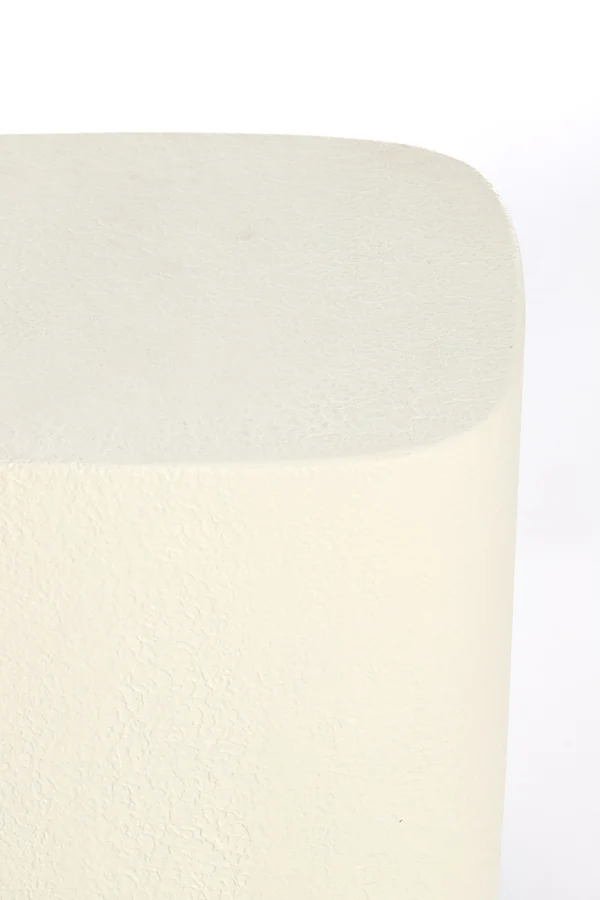 Side table 37x34x40 cm SEDDON cream+wood brown