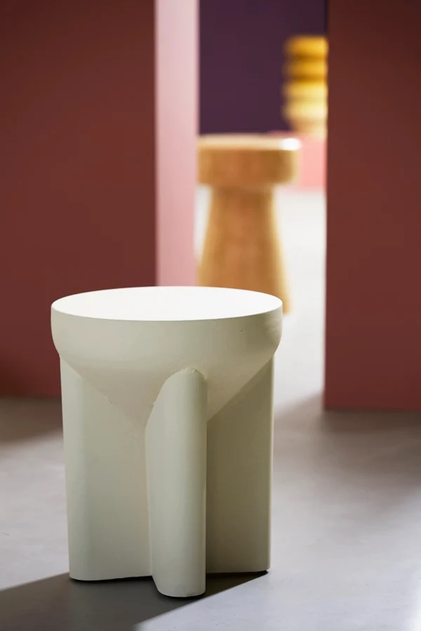 Side table 36x42 cm MIKADO matt cream