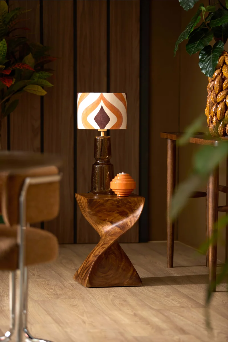 Shade cylinder 25-25-18 cm COOKIE brown