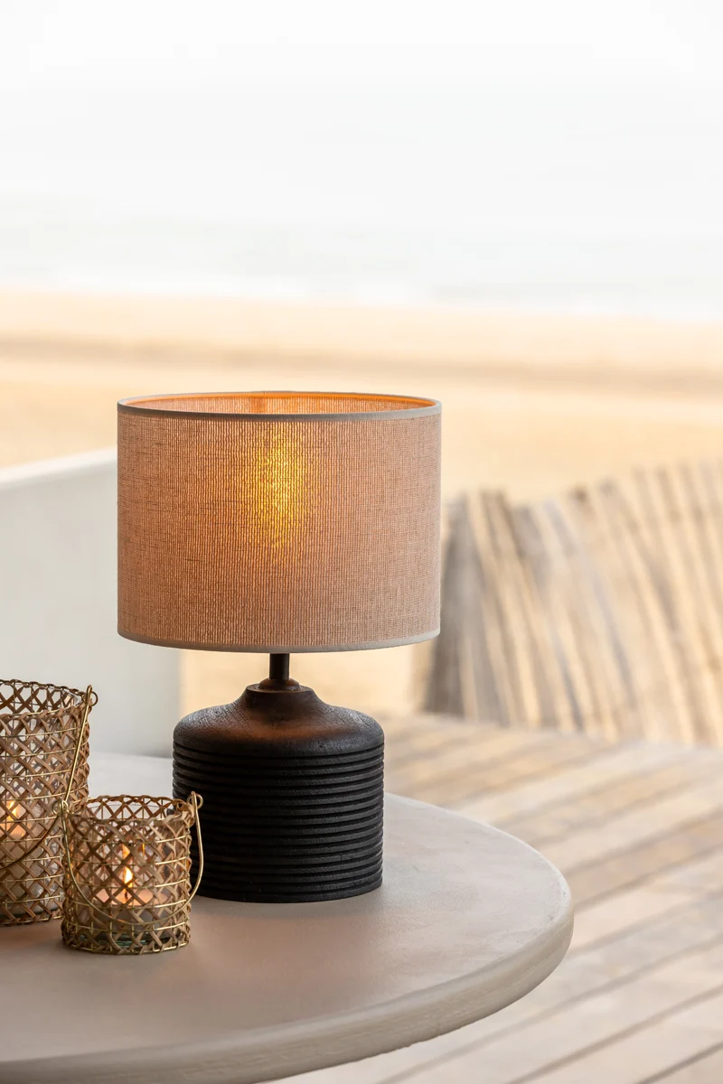 Shade cylinder 25-25-18 cm BRESKA pearl white