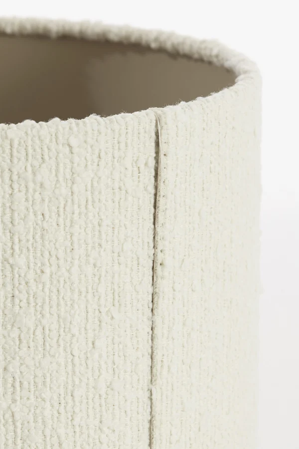Shade cylinder 25-25-18 cm BOLERO white
