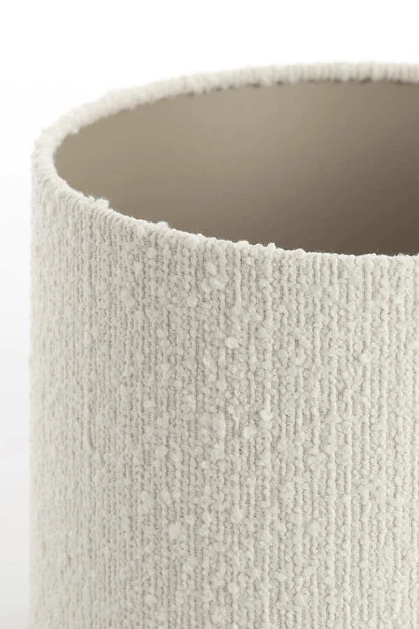 Shade cylinder 25-25-18 cm BOLERO white