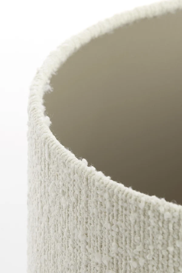 Shade cylinder 25-25-18 cm BOLERO white
