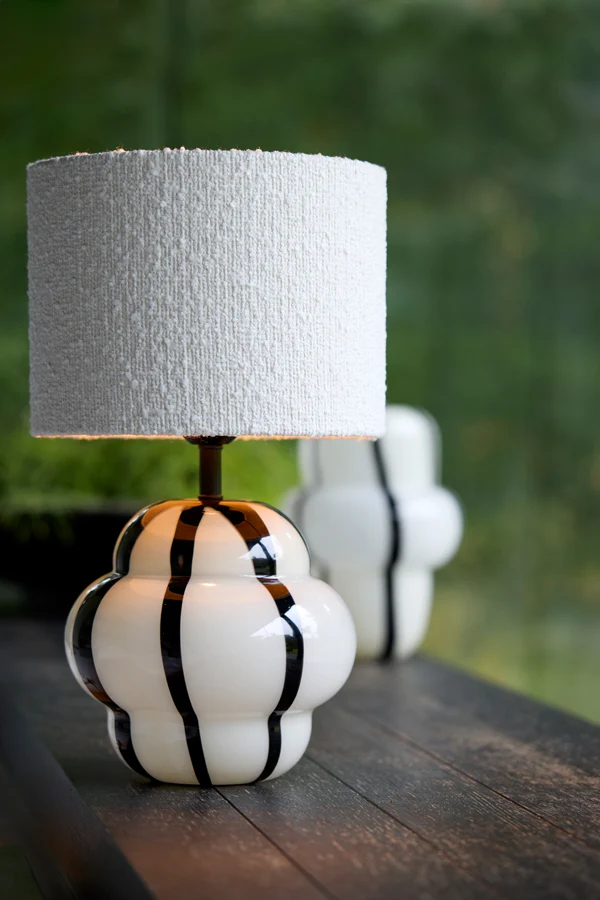 Shade cylinder 25-25-18 cm BOLERO white