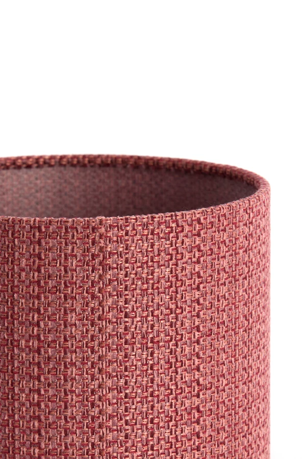 Shade cylinder 25-25-18 cm BLUSH red