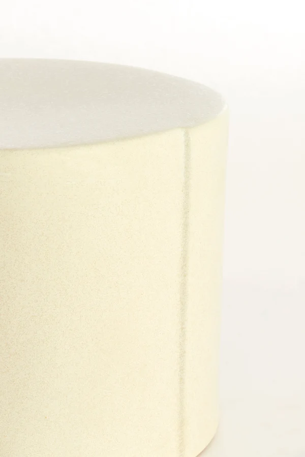 Side table 42x34 cm CHULILLA ceramics matt cream