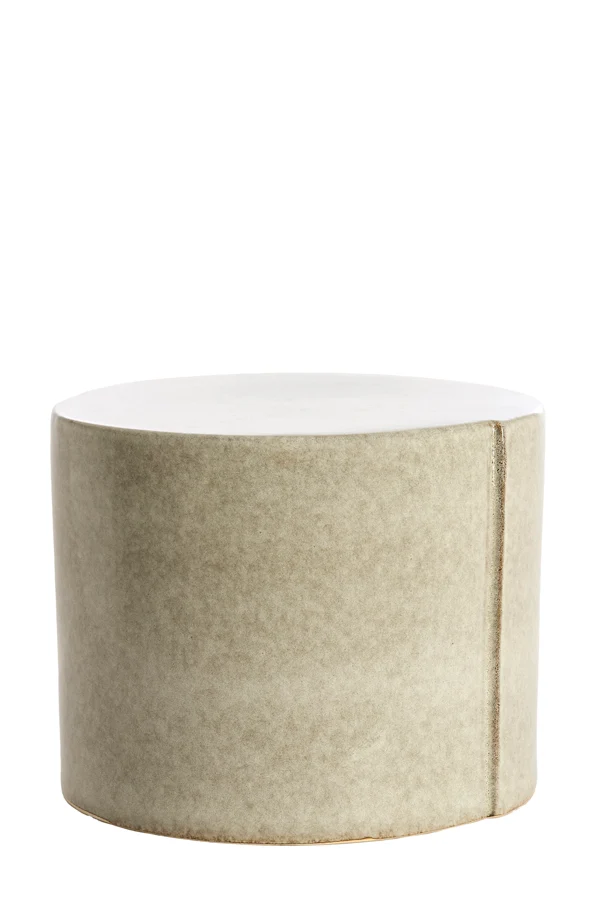 Side table 42x34 cm CHULILLA ceramics grey