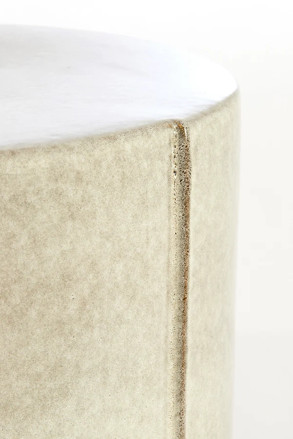 Side table 42x34 cm CHULILLA ceramics grey