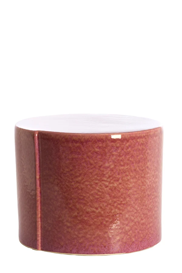 Side table 42x34 cm CHULILLA ceramics dark pink