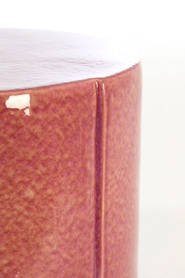 Side table 42x34 cm CHULILLA ceramics dark pink