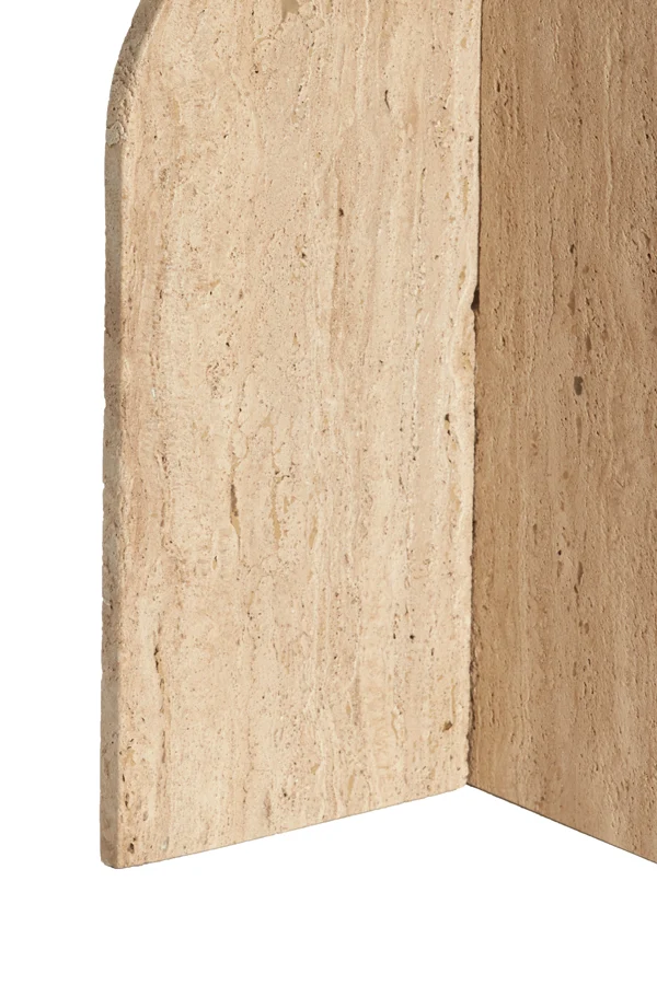 Side table 41x56 cm OTINIA travertine sand