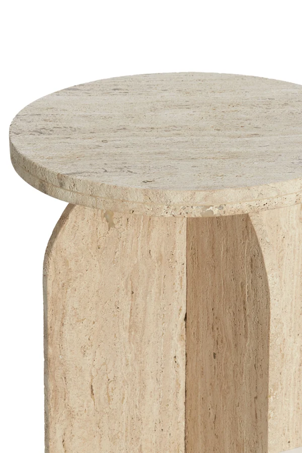 Side table 41x56 cm OTINIA travertine sand