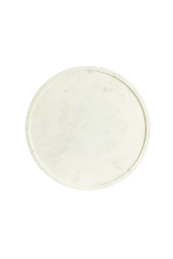 Side table 41x53 cm CIVITA marble white+antique bronze