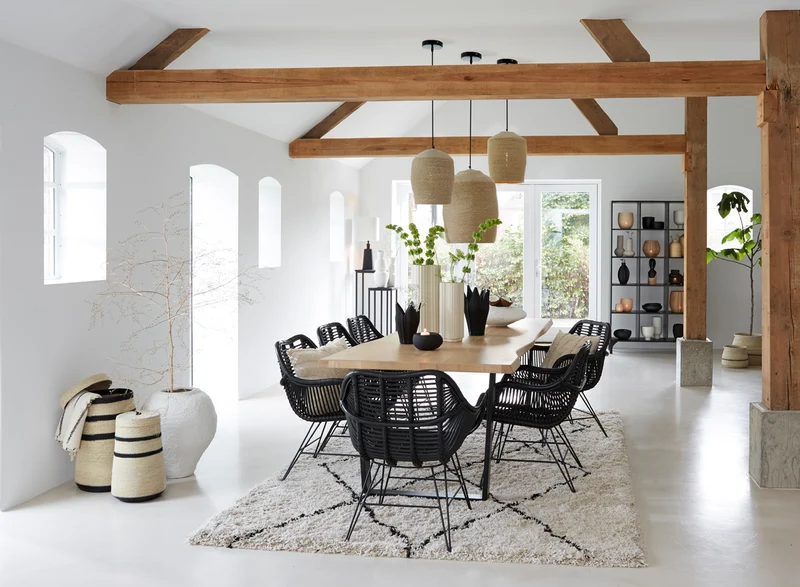 Rug 300x200 cm XAMURI natural-black