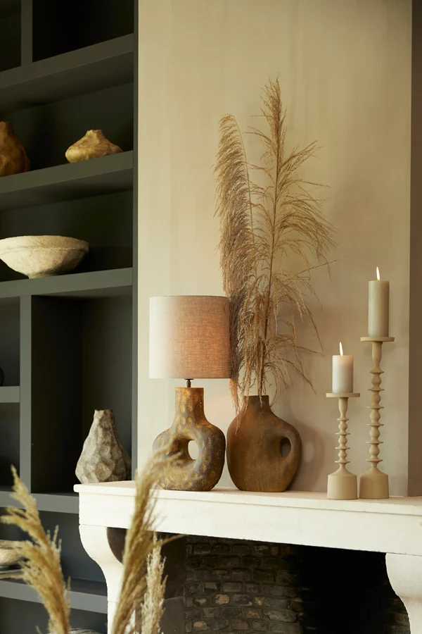 Shade cylinder 35-35-30 cm LIVIGNO natural