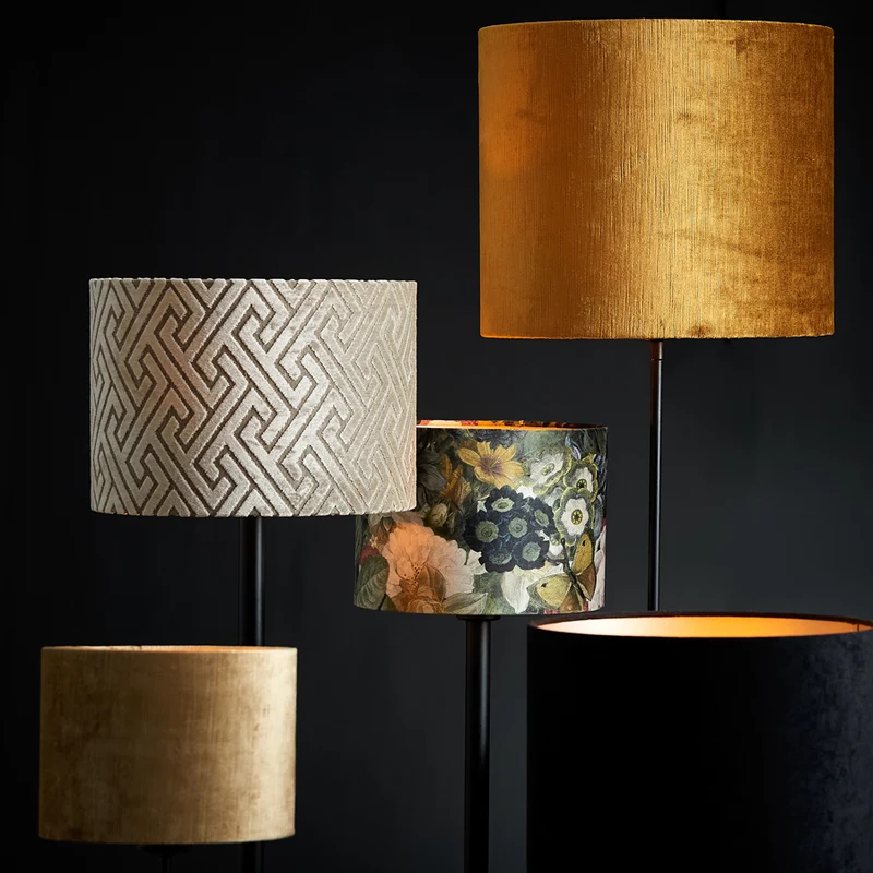 Shade cylinder 35-35-30 cm GEMSTONE gold