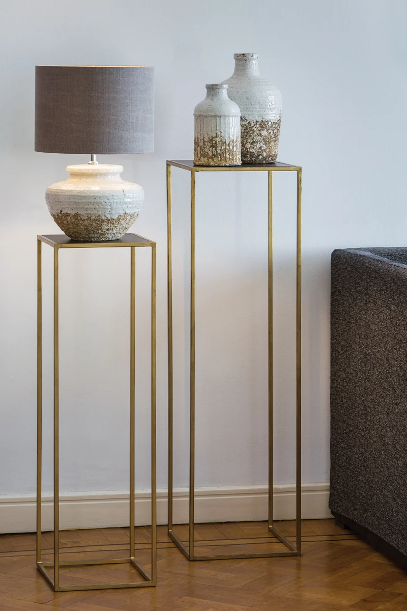 Shade cylinder 35-35-30 cm DARK LINEN