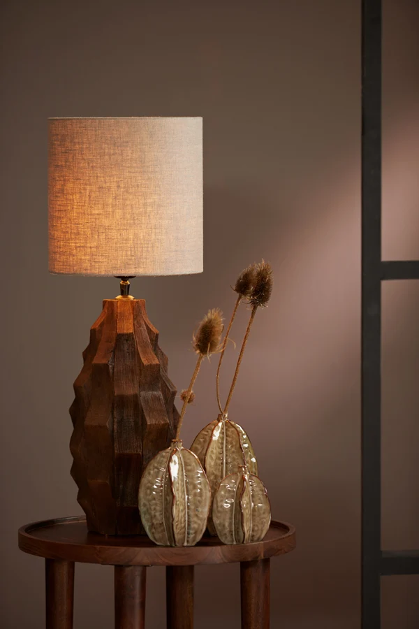 Shade cylinder 35-35-30 cm DARK LINEN