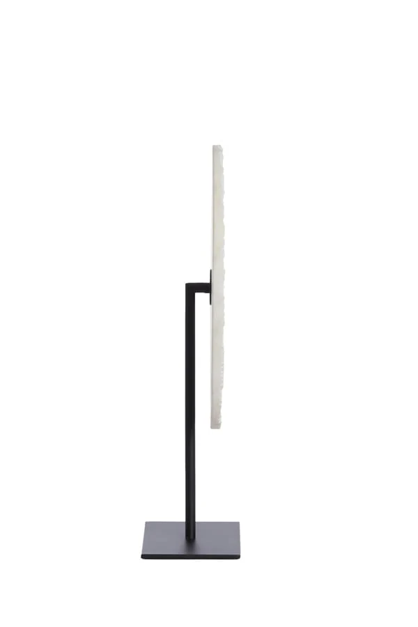 Ornament on base 35x12x50 cm YFKE marble white+matt black