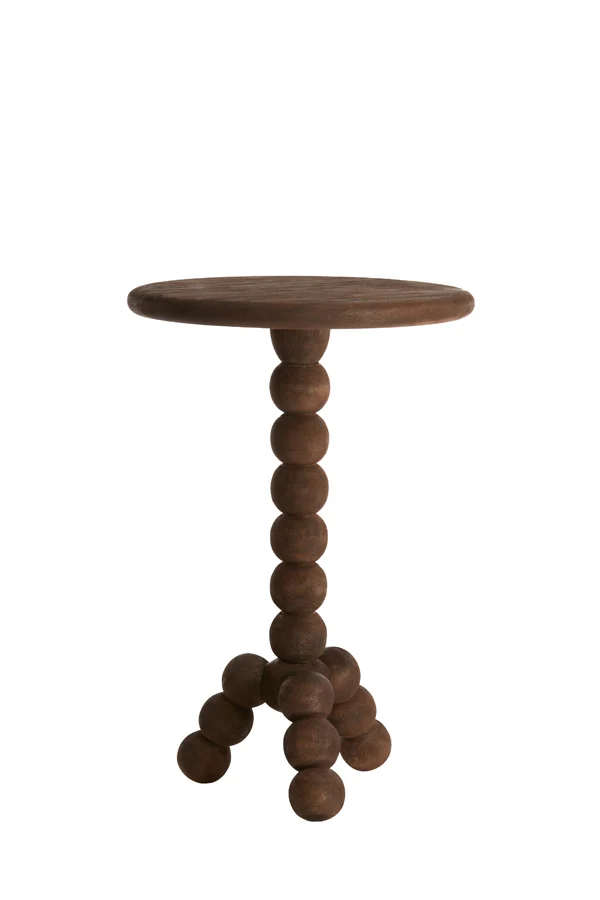 Side table 35x54 cm VEGLIO wood matt dark brown